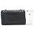 CHANEL Classic Double Flap 9" Chain Shoulder Bag Black Lambskin Nero - vista 3