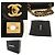 CHANEL Classic Double Flap 9" Chain Shoulder Bag Black Lambskin Nero - vista 7