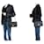 CHANEL Classic Double Flap 9" Chain Shoulder Bag Black Lambskin Nero - vista 12