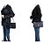 CHANEL Classic Double Flap 10" Chain Shoulder Bag Black Lambskin Nero - vista 12