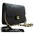 CHANEL Piccola borsa a tracolla con catena Clutch in agnello trapuntato nero
