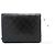 CHANEL Piccola borsa a tracolla con catena Clutch in agnello trapuntato nero - vista 3