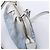 Borsa a tracolla Louis Vuitton Scala Mini Mahina in pelle bianca x blu M80497 - vista 5