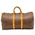 Borsa Boston Louis Vuitton Monogram Keepall 55 Marrone Beige