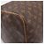 Borsa Boston Louis Vuitton Monogram Keepall 55 Marrone Beige - vista 9