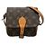 Borsa a spalla Louis Vuitton Monogram Cartouchiere PM M51254 Marrone Beige