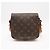 Borsa a spalla Louis Vuitton Monogram Cartouchiere PM M51254 Marrone Beige - vista 2