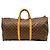 Louis Vuitton Monogram Keepall Bandoulière 60 Borsa Boston Marrone Beige