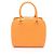 Borsa Louis Vuitton Pont Neuf Epi Mandarin Arancione Grigio