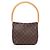 Borsa a Spalla Louis Vuitton Looping MM Marrone Monogramma