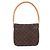 Borsa a tracolla Louis Vuitton Looping MM Marrone Monogramma