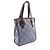 Borsa Tote Loewe Repeat Anagram Marrone Blu navy - vista 2