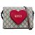Gucci GG Supreme Shoulder Bag Valentine's Day Limited Edition Braun Rot