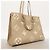 Borsa Tote Louis Vuitton Monogram Empreinte Bicolor OnTheGo MM Grigio Crudo - vista 2