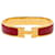 Hermès Pulseira Click H PM Hermes Vermelho Dourado  - vista 1