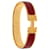 Hermès Pulseira Click H PM Hermes Vermelho Dourado  - vista 5