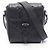 Piccola borsa messenger Gucci in pelle nera Nero