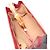 Borsa 2-Way Gucci Nymphaea Bamboo Rosso - vista 3