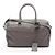 Duffle Borsa a 2 vie in pelle grigia Yves Saint Laurent Marrone
