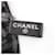 Classique Châle Chanel Coco Mark en soie et cachemire Noir Blanc  - vue 2
