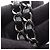 Borsa a tracolla Chanel Chevron V-stitch Double Flap Nero - vista 12