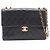 Borsa a tracolla Chanel 30 Large Matelassé in agnello nero