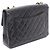 Borsa a tracolla Chanel 30 Large Matelassé in agnello nero - vista 2