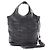 Borsa Chanel Chocolate Bar con coulisse e frange Nero