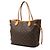 Borsa Tote Louis Vuitton Monogram Neverfull MM Marrone - vista 2