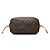 Borsa Tote Louis Vuitton Monogram Neverfull MM Marrone - vista 3