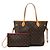 Borsa Tote Louis Vuitton Monogram Neverfull MM Marrone - vista 7