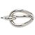 Ring Anello per sciarpa Jumbo in metallo argentato Hermès Argento - vista 2