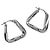 Orecchini a cerchio Triangle Twist Essential Bottega Veneta Argento