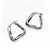 Orecchini a cerchio Triangle Twist Essential Bottega Veneta Argento - vista 2