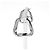 Orecchini a cerchio Triangle Twist Essential Bottega Veneta Argento - vista 3
