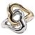 Tiffany & Co. Double Open Heart Ring Silber Golden