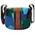Borsa a tracolla COACH Saddlebag Varsity Patchwork Marrone Nero Blu  - vista 2