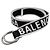 Balenciaga Gürtel mit Webband und D-Ring Schwarz Weiß Rot