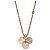Collana Louis Vuitton Miss LV Monogram Flower Logo Rosa Bianco D'oro