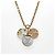 Collana Louis Vuitton Miss LV Monogram Flower Logo Rosa Bianco D'oro - vista 2