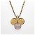 Collana Louis Vuitton Miss LV Monogram Flower Logo Rosa Bianco D'oro - vista 3