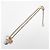 Collana Louis Vuitton Miss LV Monogram Flower Logo Rosa Bianco D'oro - vista 4