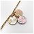 Collana Louis Vuitton Miss LV Monogram Flower Logo Rosa Bianco D'oro - vista 8