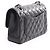 Borsa a tracolla Chanel Matelassé Double Flap Nero - vista 2