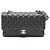 Bolso de hombro Chanel Matelassé Double Flap Negro