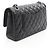 Bolso de hombro Chanel Matelassé Double Flap Negro - vista 2