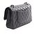 Borsa a tracolla Chanel Matelassé Double Flap in nero - vista 2