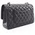 Borsa a Spalla Chanel Matelassé Double Flap Nero - vista 2