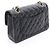 Borsa a Spalla Chanel Matelassé Double Flap Nero - vista 2