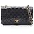 Borsa a Spalla Chanel Matelassé Double Flap Nero
